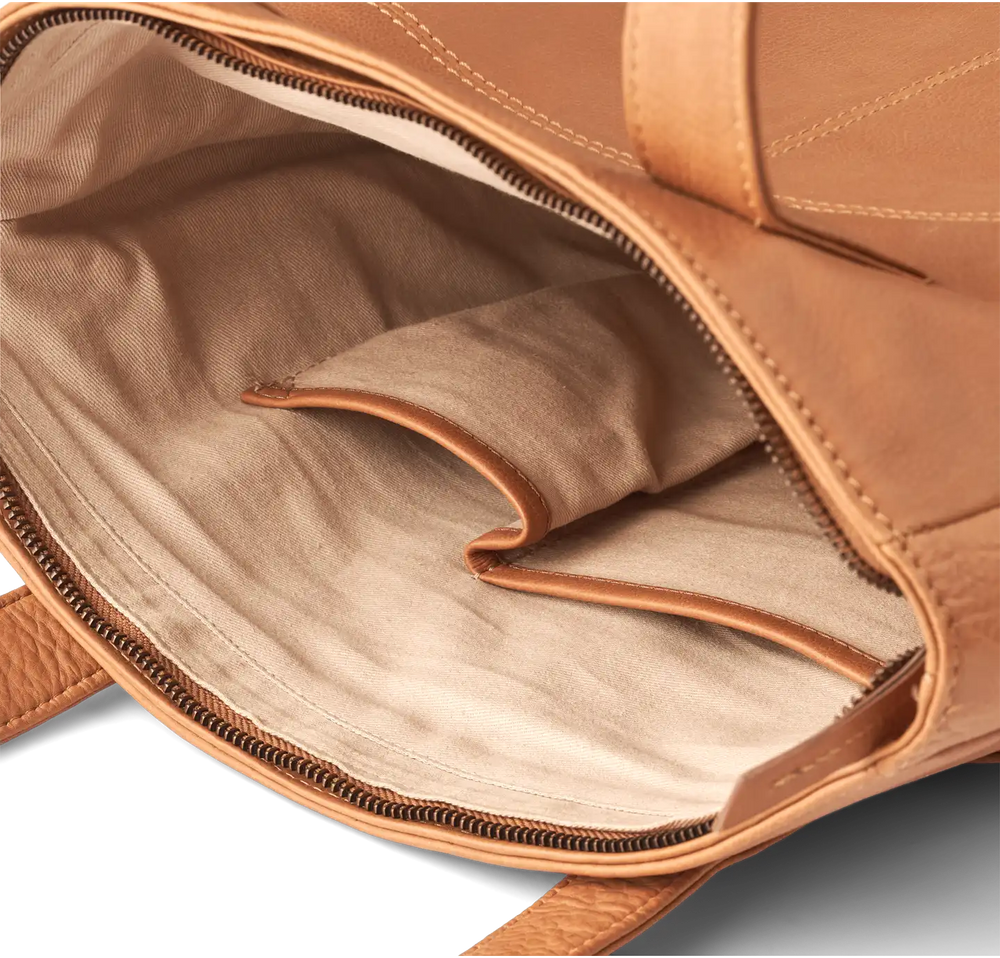 Firenze - Skuldertaske læder, Lys brun