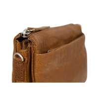 Skuldertaske clutch til kvinder i ægte naturligt skind crossbody taske i læder