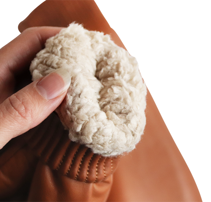 Brune luffer med plysfor