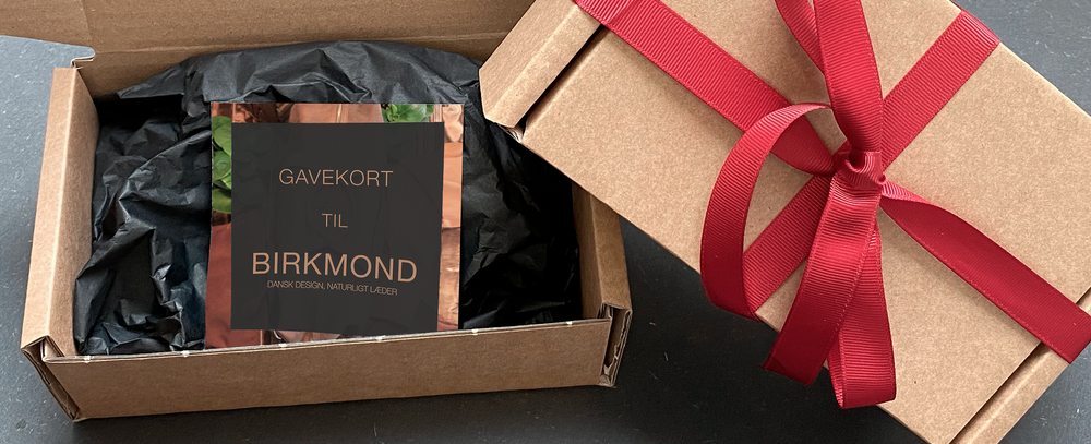 Gavekort til Birkmond webshop og taskebutik