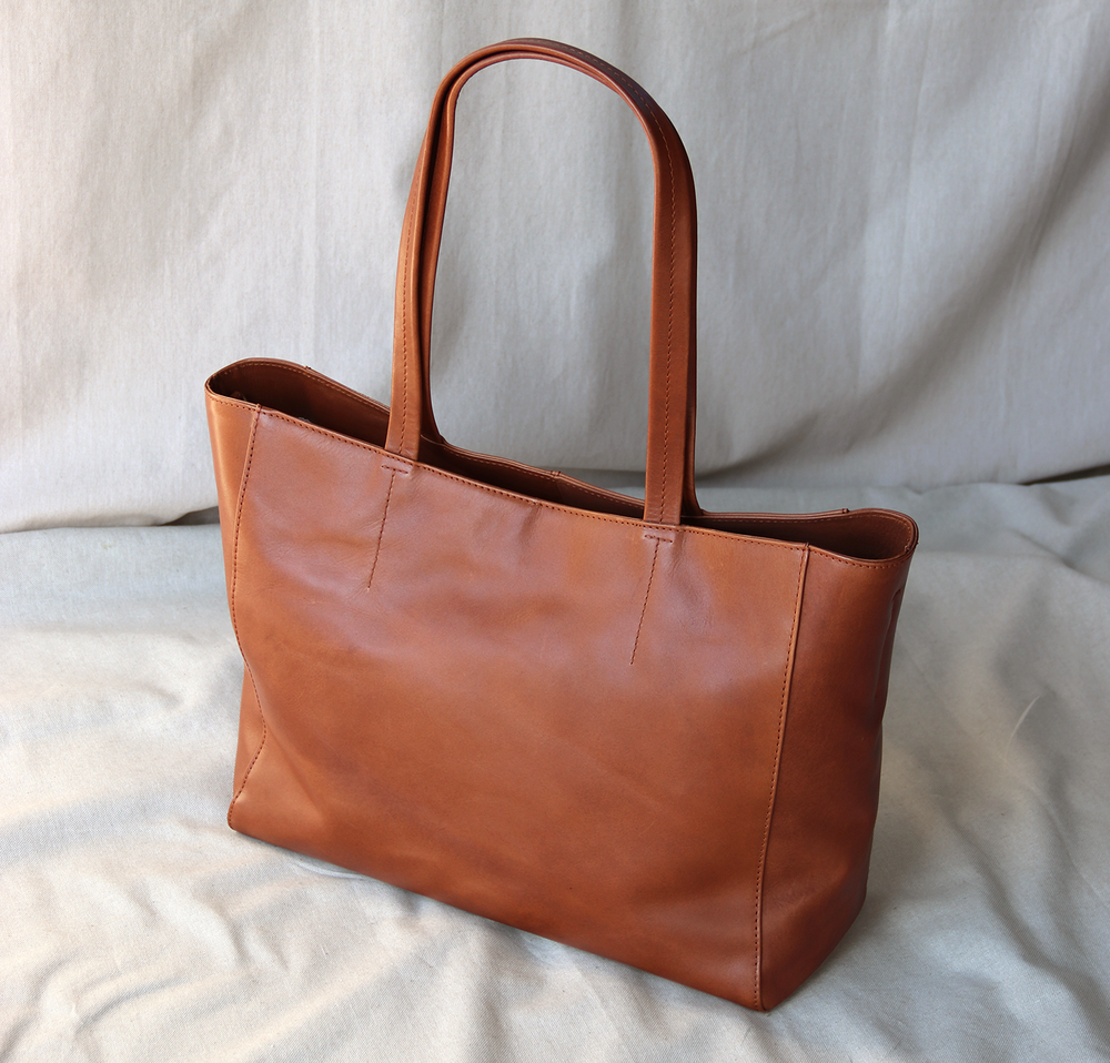 Nicola - Shopper arbejdstaske til damer, cognac