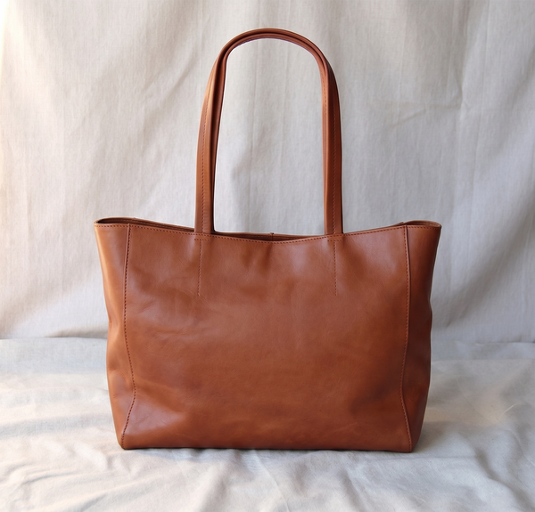 Nicola - Shopper arbejdstaske til damer, cognac