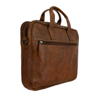 Arbejdstaske computertaske brun vintage bæredygtig pc taske til mænd og kvinder