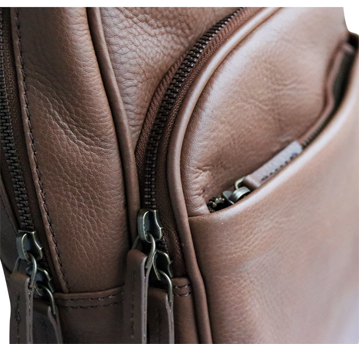 Lille, smart rygsæk i brunt læder til damer -895kr. – BIRKMOND