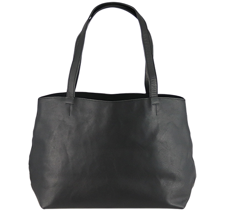 nedbrydes syv input Stor shopper taske til damer i læder, sort -1495kr – BIRKMOND