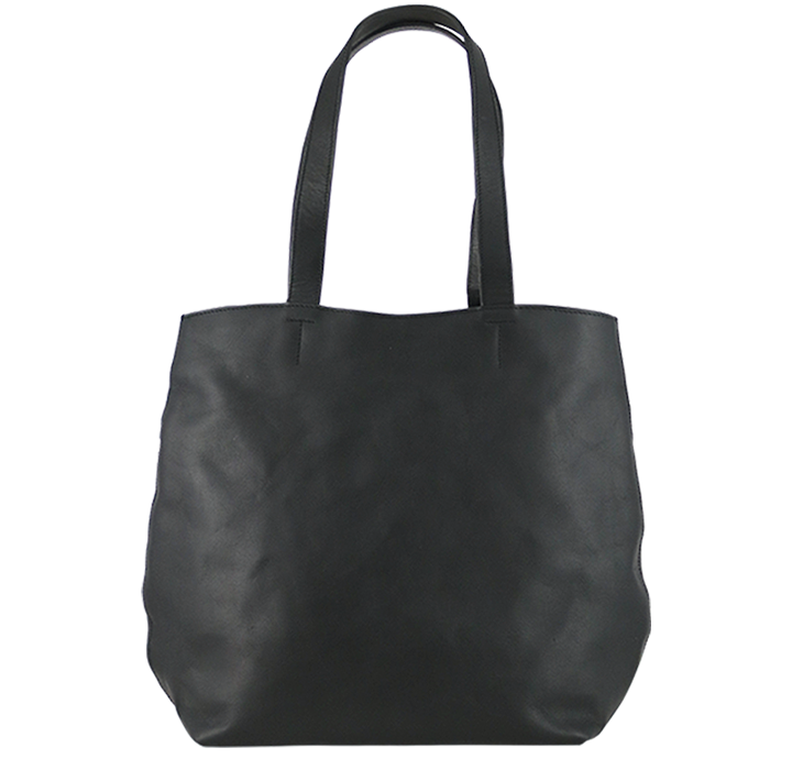 Hovedløse maler Overskæg Enkel shopper taske til damer i sort læder - 1295kr – BIRKMOND