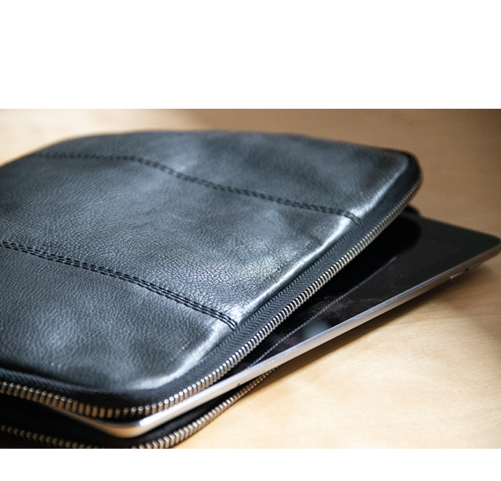 iPad Sleeve / Cover til 9,7" 10,5”, Sort Læder -495kr. –