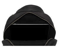 Lille rygsæk i sort læder med plads til Ipad 